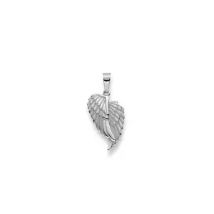 Pendentif ailes or blanc 750, 25x12mm