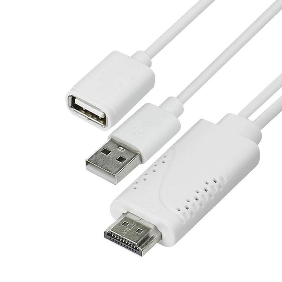 Avizar  USB Kabel weiblich zu HDMI männlich 1.8m 