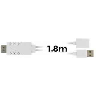 Avizar  Câble USB Femelle HDMI Mâle 1,8m 