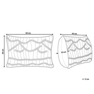 Beliani Dekokissen aus Baumwolle Boho KIRIS  