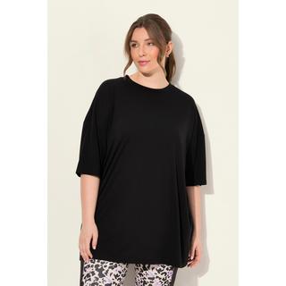 Ulla Popken  Maglia dal taglio lungo e oversize con finissaggio antibatterico, scollo a girocollo e mezze maniche 