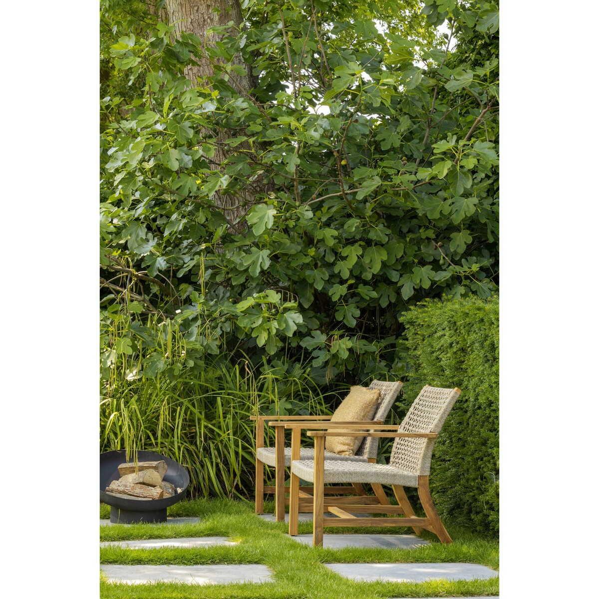 mutoni living Gartensessel Copper Teak natur  