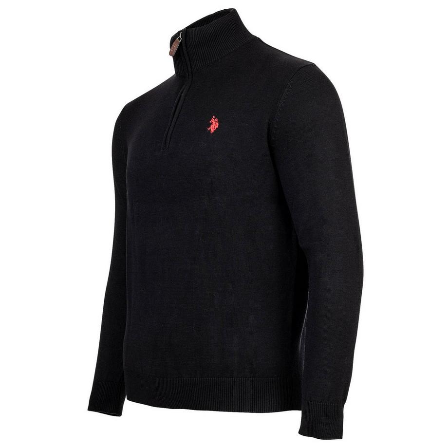 U.S. Polo Assn. Maglione a maglia Regular Fit con cerniera  