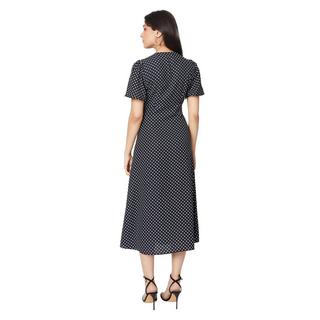 Dorothy Perkins Robe Midi Patte de Boutonnage Manches Volantes  
