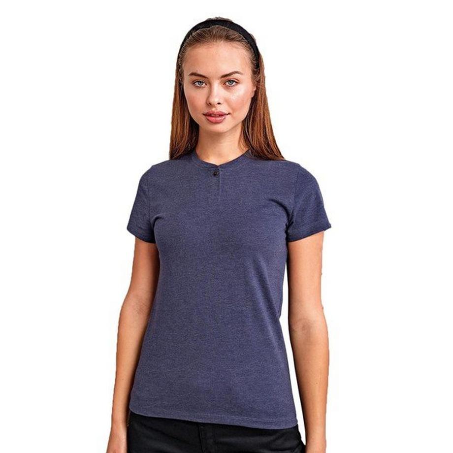 PREMIER Comis T-Shirt Col Henley Manches Courtes  