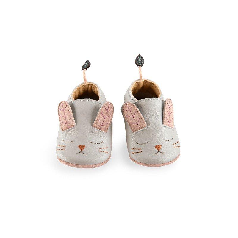 Image of Lederschühchen Kaninchen Grau Après La Pluie 18/24 Monate Unisex Grau 22/23