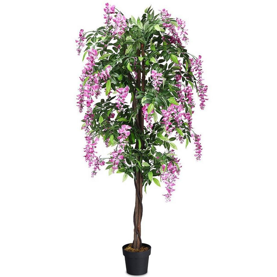 Northix  Plante artificielle utilisable palmier artificiel arbre artificiel 180 cm rose 