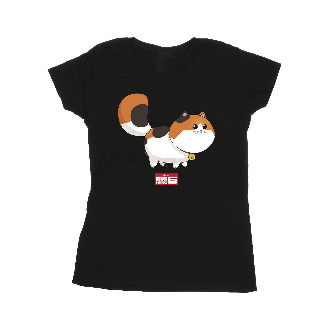 Image of Big Hero 6 Baymax Kitten Pose Tshirt Damen Schwarz M