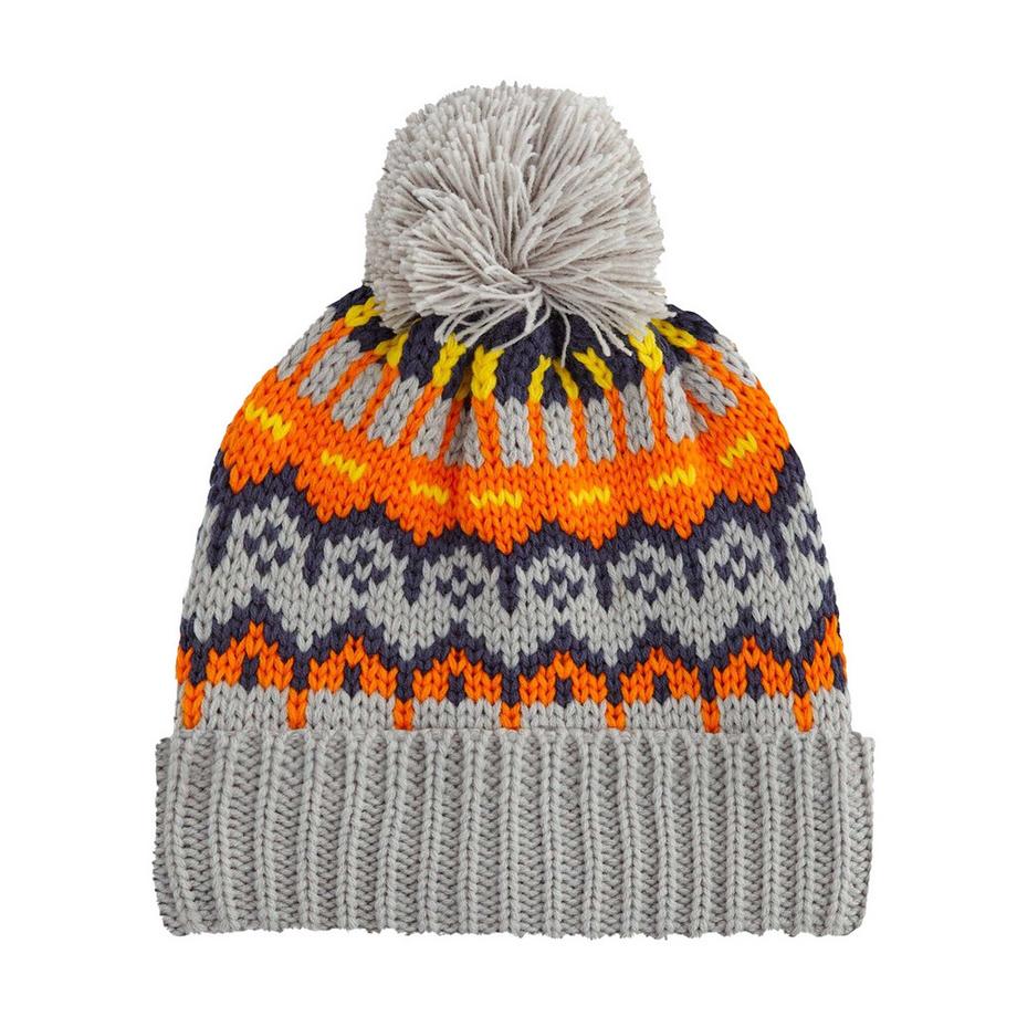Beechfield Bonnet de ski avec pompon motif Fair Isle  