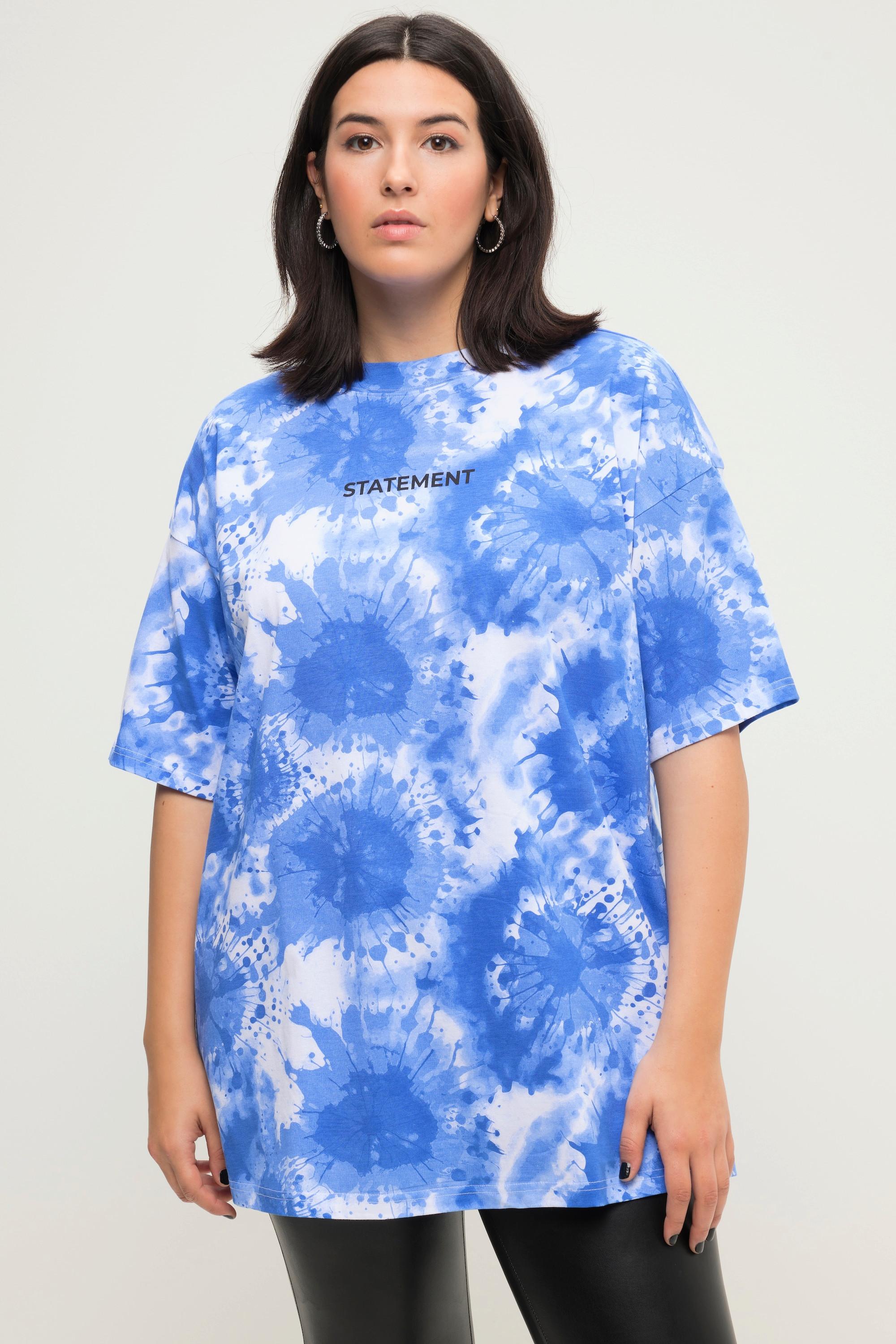 Studio Untold  T-shirt dal taglio oversize con scollo a girocollo, mezze maniche e stampa batik 