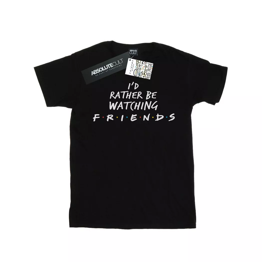 Friends - Rather Be Watching TShirt, für Damen, Schwarz, Größe S