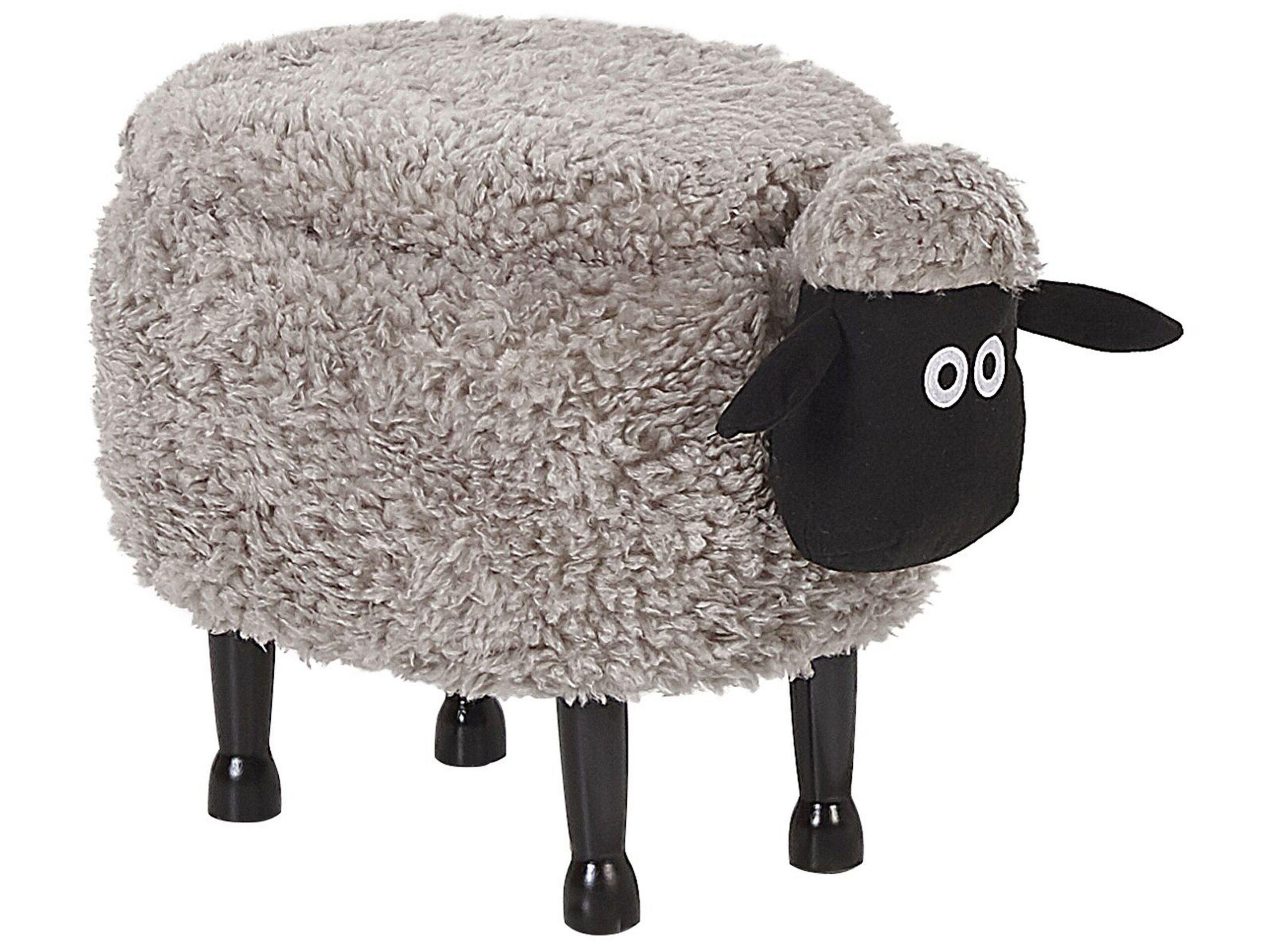 Beliani Hocker aus Polyester Modern SHEEP  