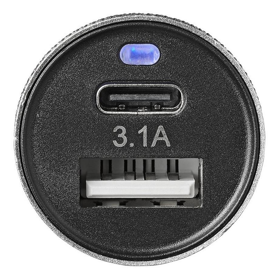 Pricenet  Chargeur USB 2 voies type A + C 12V/24V 3100mA 