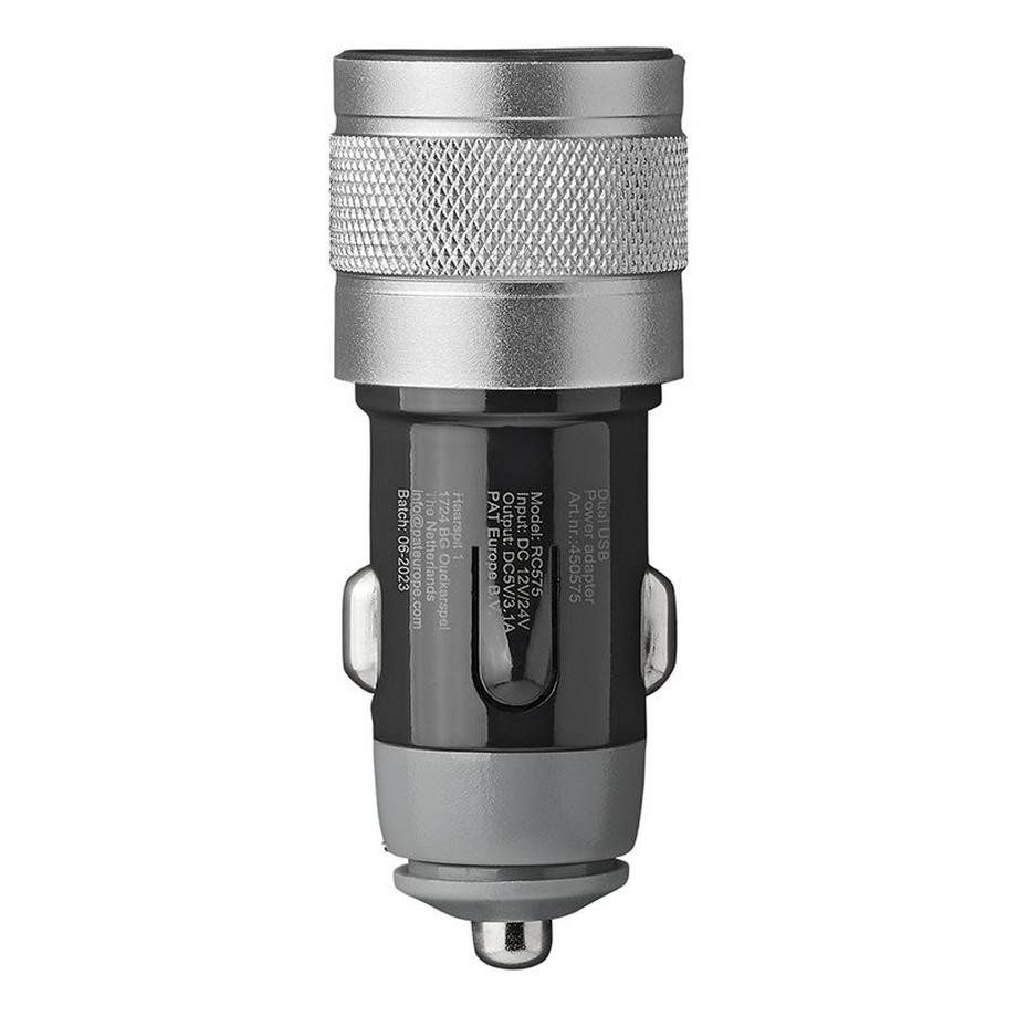 Pricenet  Chargeur USB 2 voies type A + C 12V/24V 3100mA 