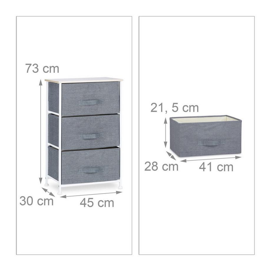 B2X Sistema di mensole diverse versioni grigio  
