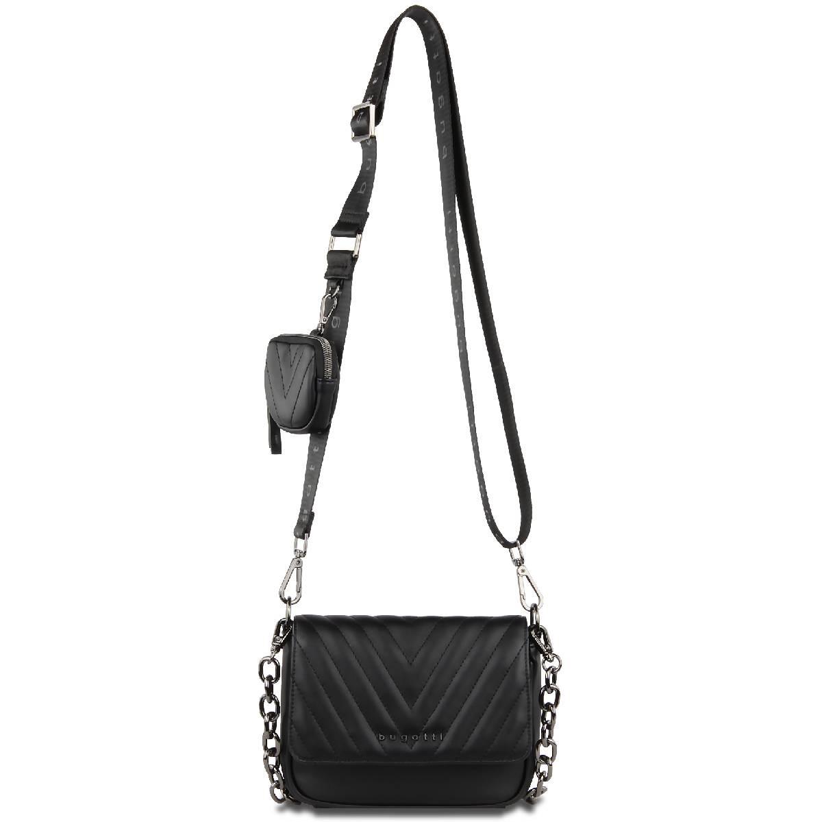 BUGATTI Sira Umhängetasche Schwarz  