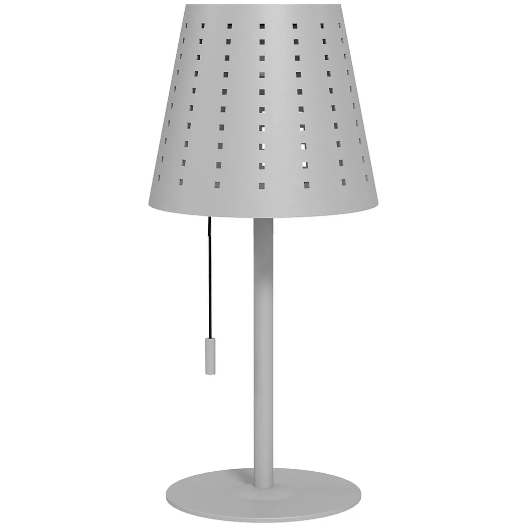 Northio – Solar Tischlampe Outdoor Led, Akku, Dimmbar, Ip44 Wasserdicht, Tragbar, Hellgrau, Für Nachtlicht & Schreibtisch, One Size
