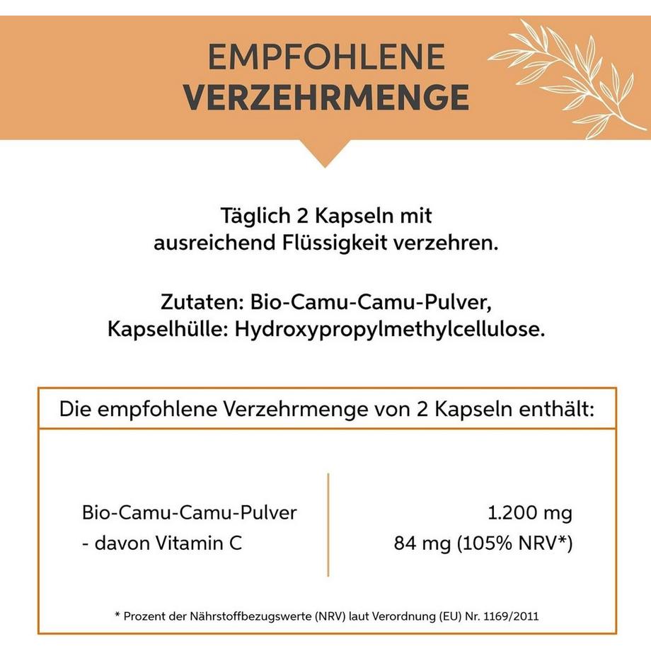 Eltabia  Capsule di Camu Camu biologiche 