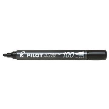 PILOT Permanent Marker 100 1mm SCA-100-B Rundspitze schwarz