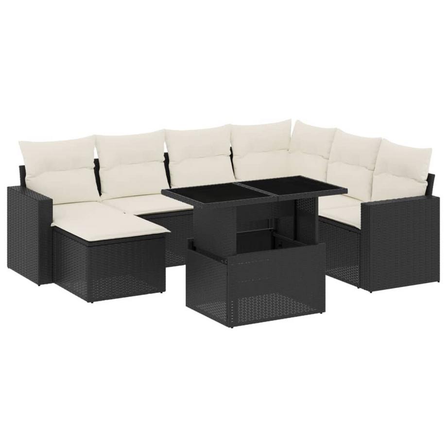 Ensemble de canapés de jardin rotin synthétique