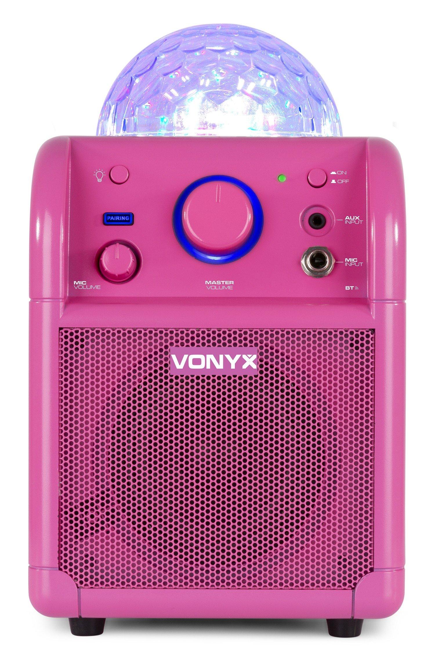 Vonyx  SBS50B haut-parleur Rose Avec fil &sans fil 50 W 