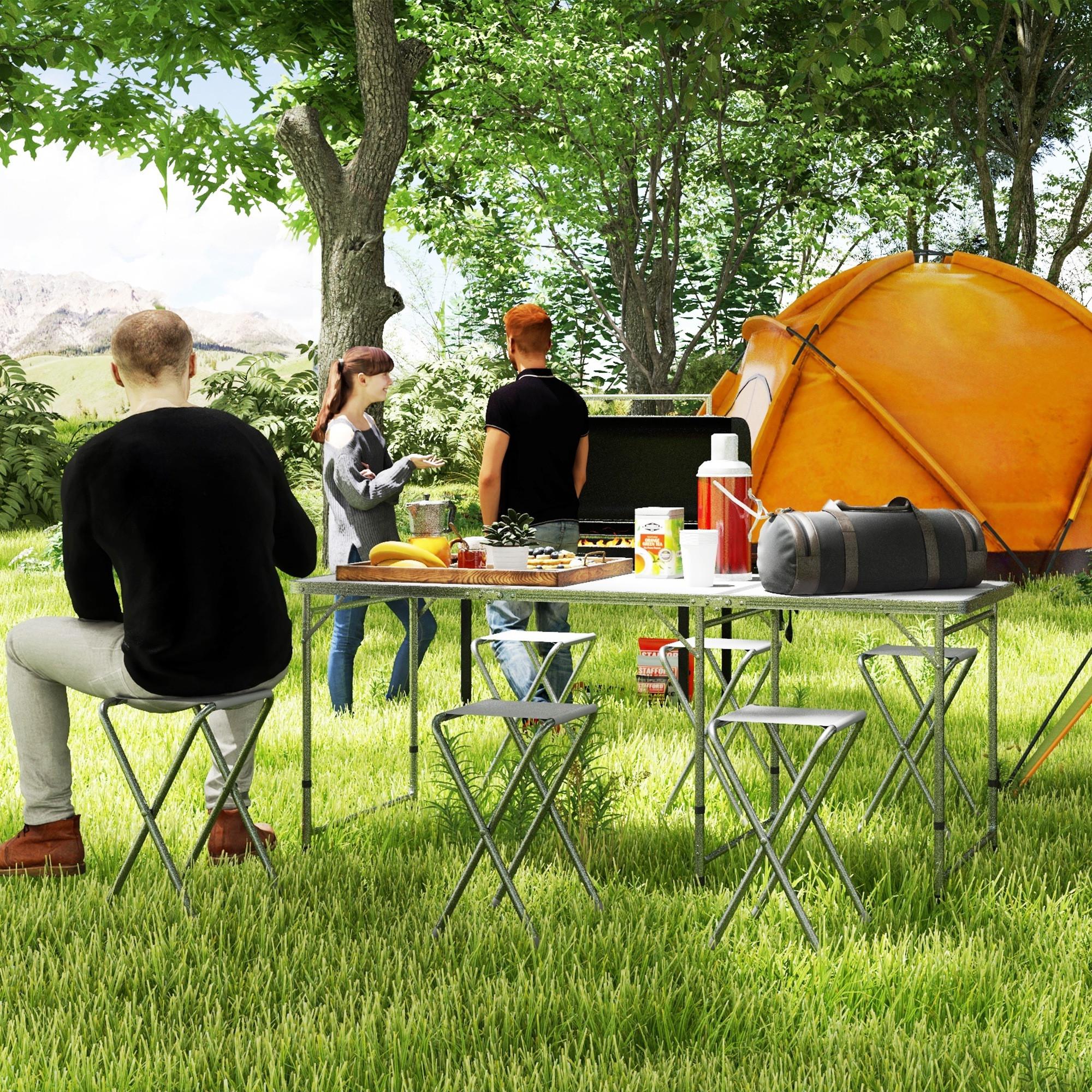 Outsunny  Ensemble de table de camping 