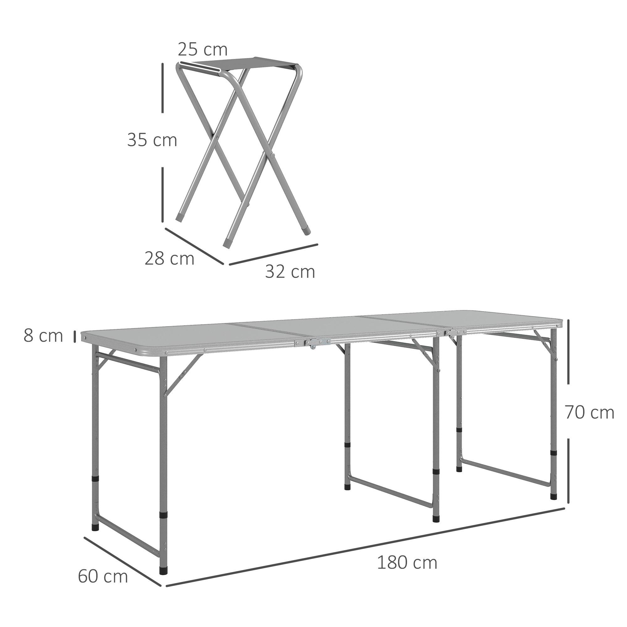 Outsunny  Campingtisch Set 