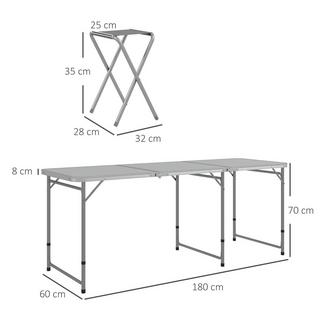 Outsunny  Ensemble de table de camping 