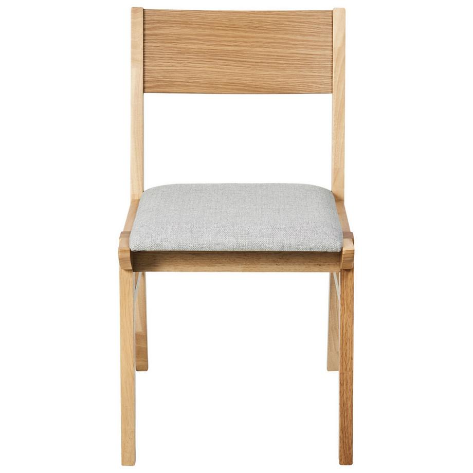 Beliani Lot de 2 chaises de salle à manger en Bois d'hévéa Rétro ENOLA  