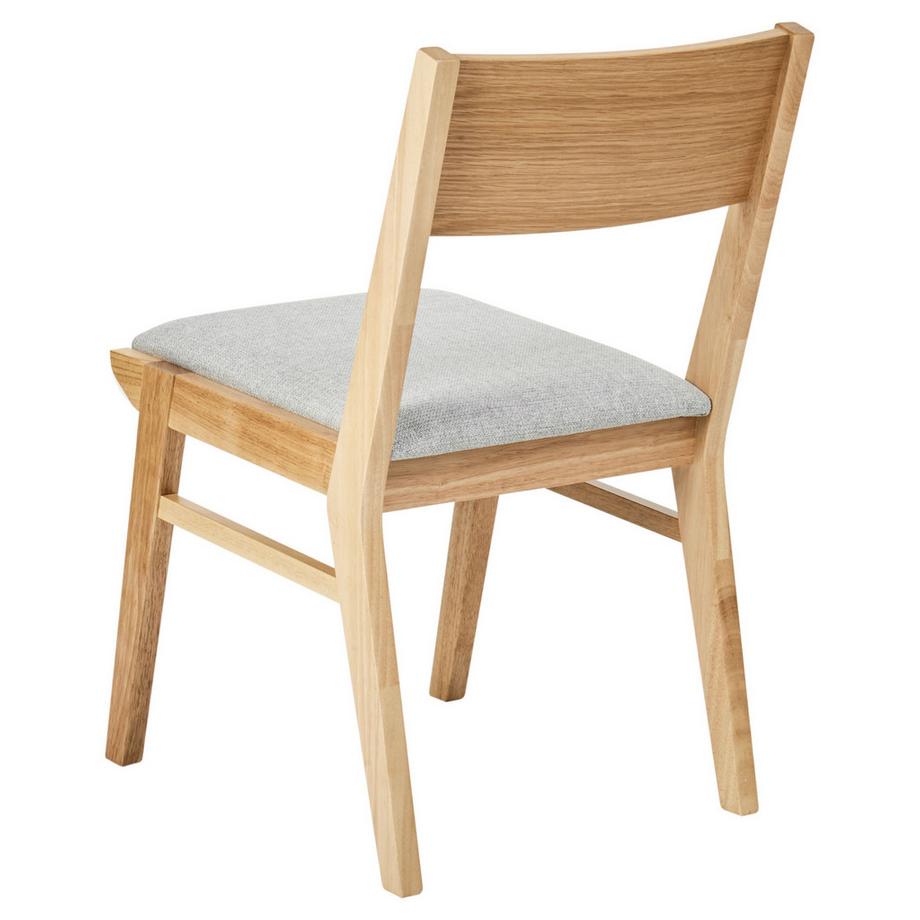 Beliani Lot de 2 chaises de salle à manger en Bois d'hévéa Rétro ENOLA  