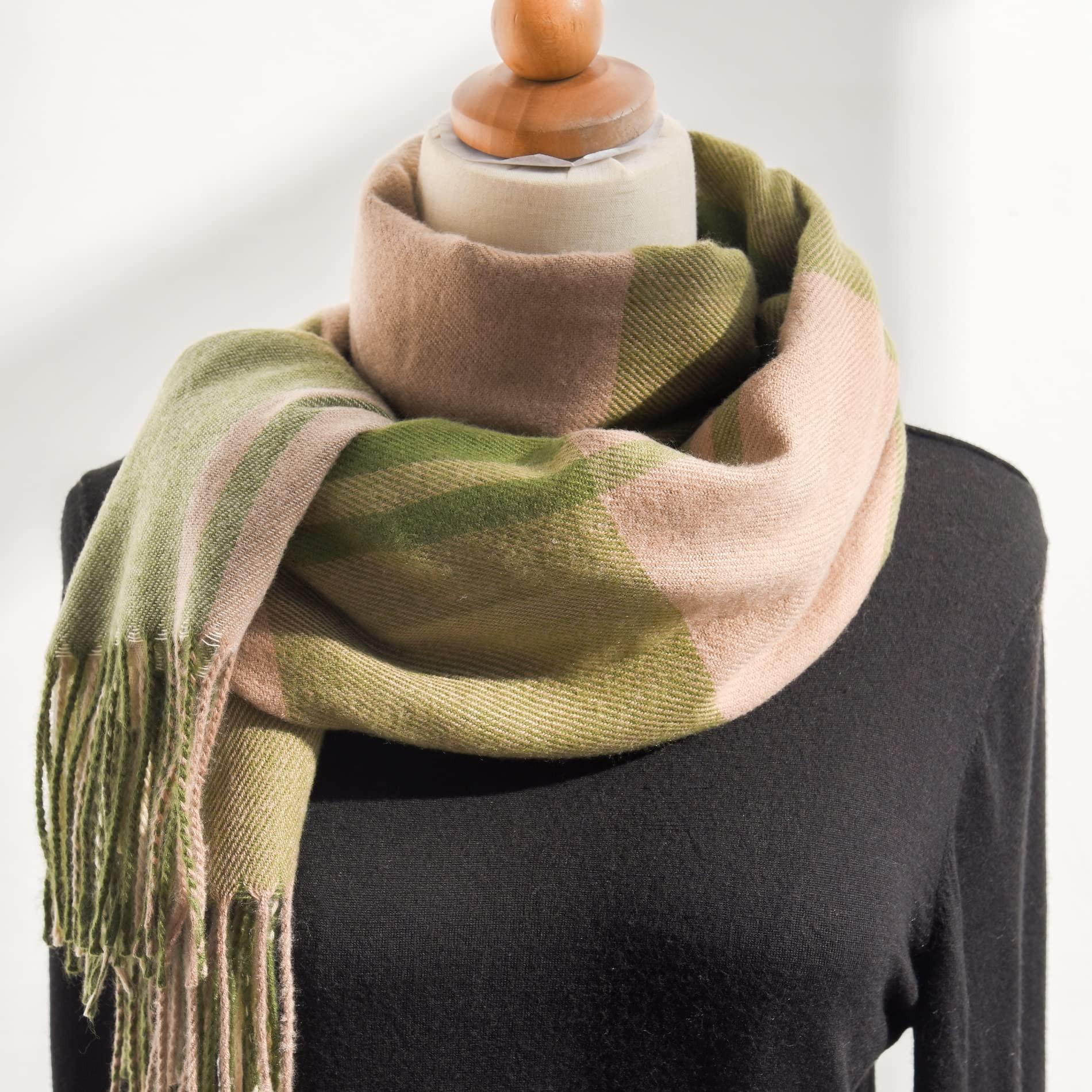 Only-bags.store Karierter Kaschmir-Look Oversized Schal  