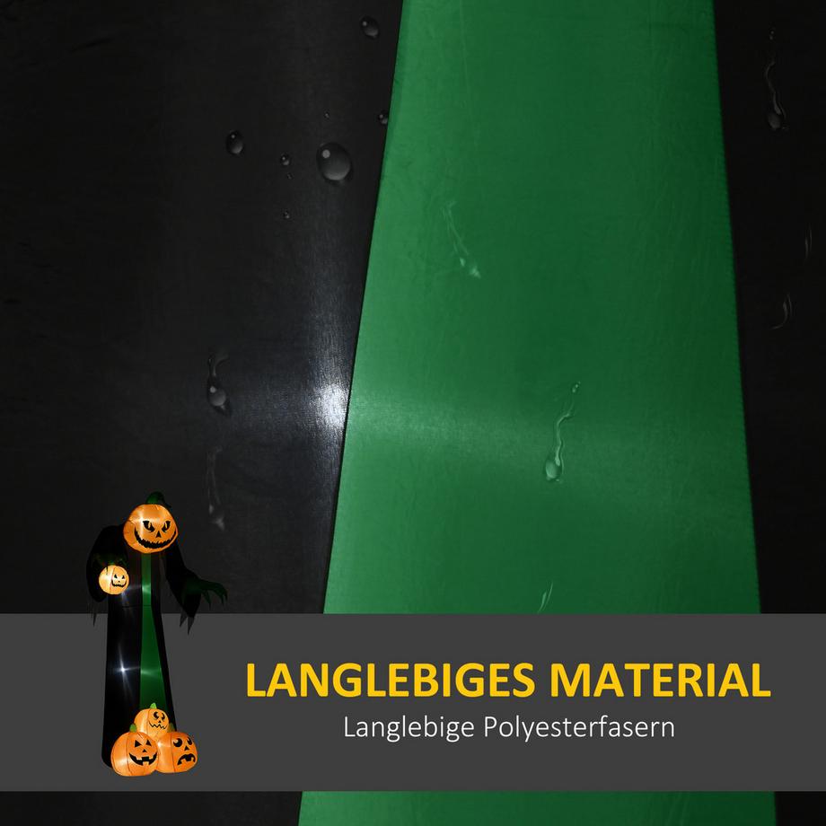 HOMCOM Citrouille gonflable d'Halloween  
