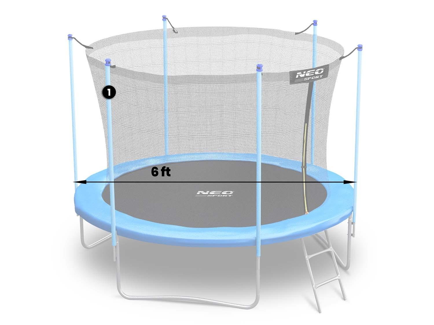 B2X Trampolin-Oberpfosten mit internem Netz, 6 Fuß Neo-Sport  