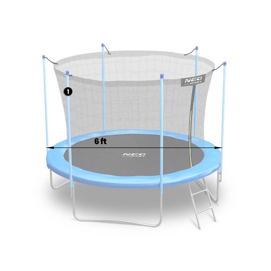 B2X Trampolin-Oberpfosten mit internem Netz, 6 Fuß Neo-Sport  