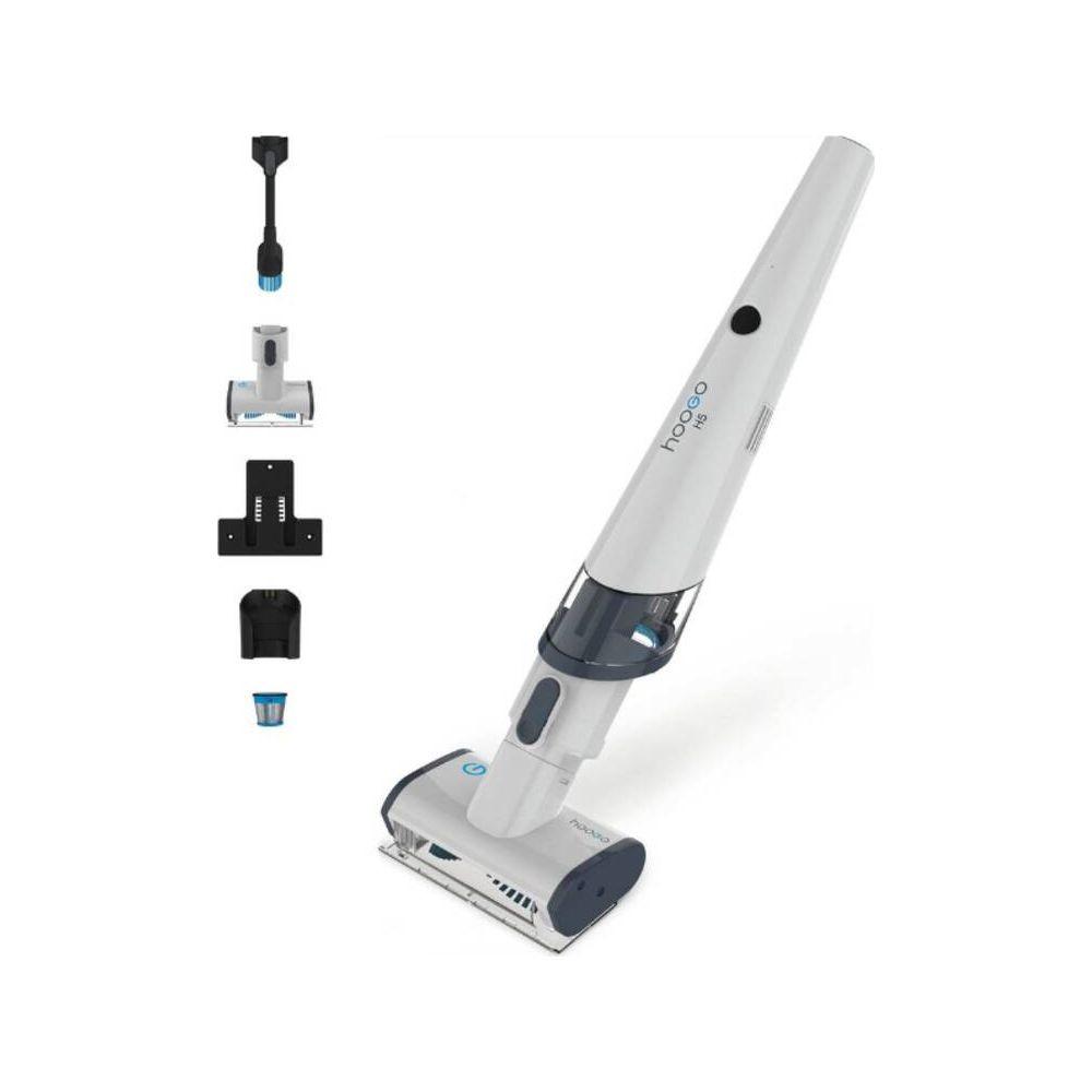 hoogo hoogo H5 Aspirapolvere a bastone 2 in 1 Batteria Secco EPA Senza sacchetto 120 W Grafite, Bianco  