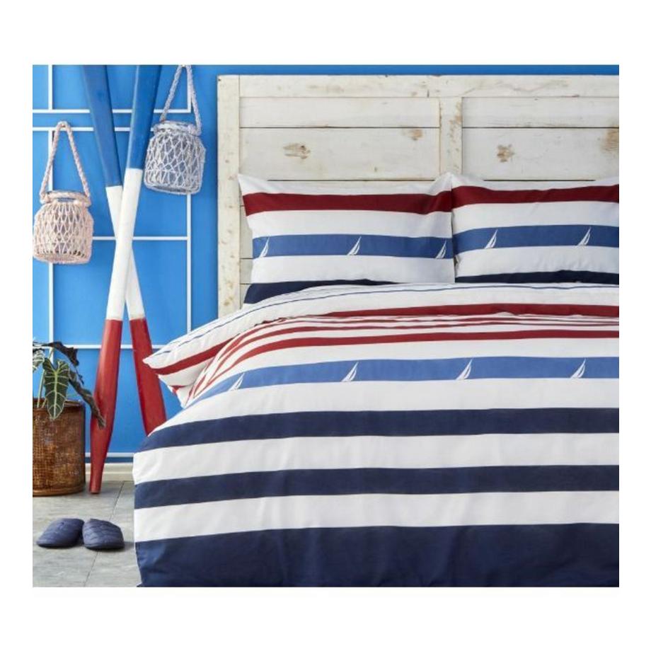 Nautica Finn Gestreiftes Bettwäsche Set  