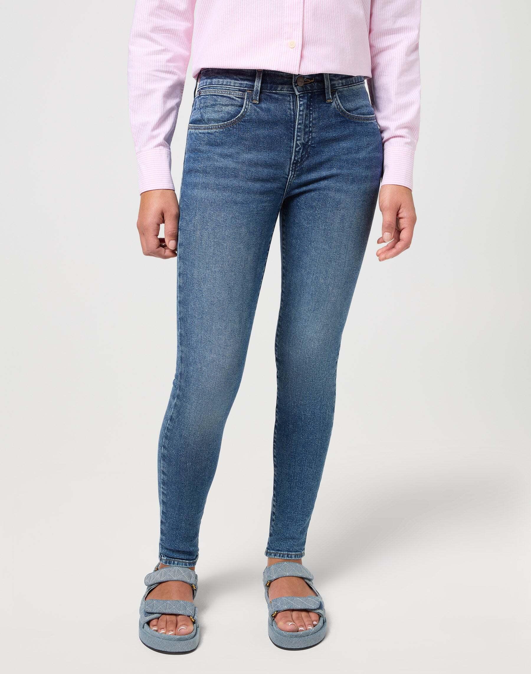 Image of Jeans High Skinny Damen Blau W30