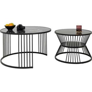 KARE Design Table basse Roma noire (set de 2)  