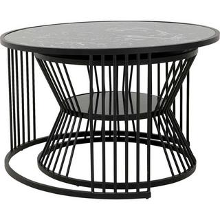 KARE Design Table basse Roma noir (set de 2)  
