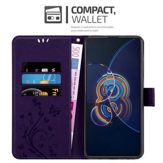 Cadorabo  Hülle für Asus ZenFone 8 FLIP Blumen Design Magnetverschluss 