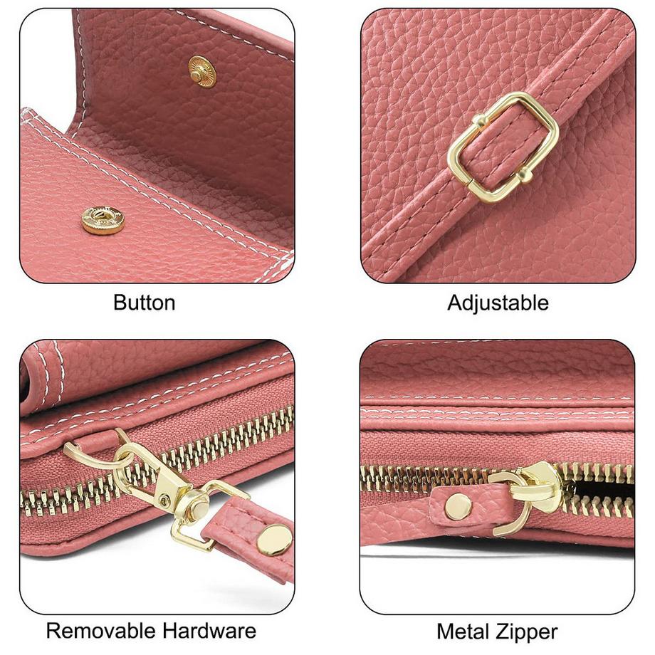 Only-bags.store Sac Bandoulière Téléphone Portable avec Portefeuille Cuir PU  