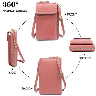 Only-bags.store Handy Umhängetasche mit Geldbörse PU Leder  