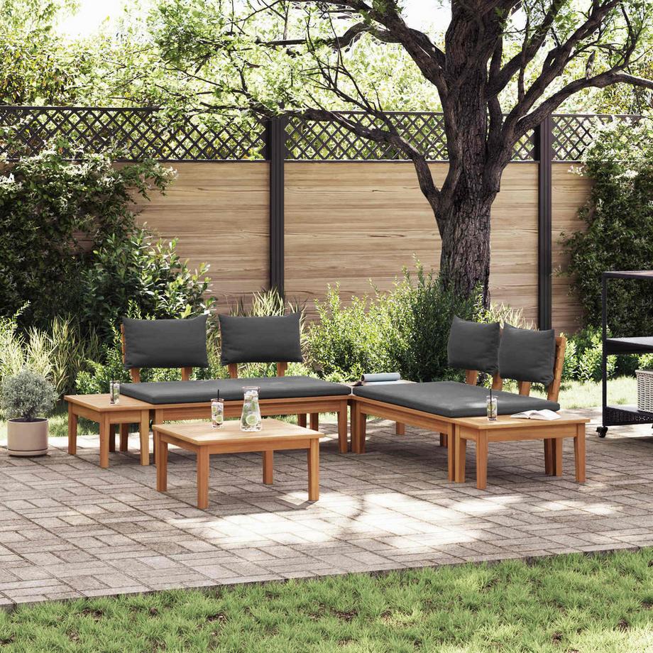 VidaXL Divano da giardino Legno massello di teak  