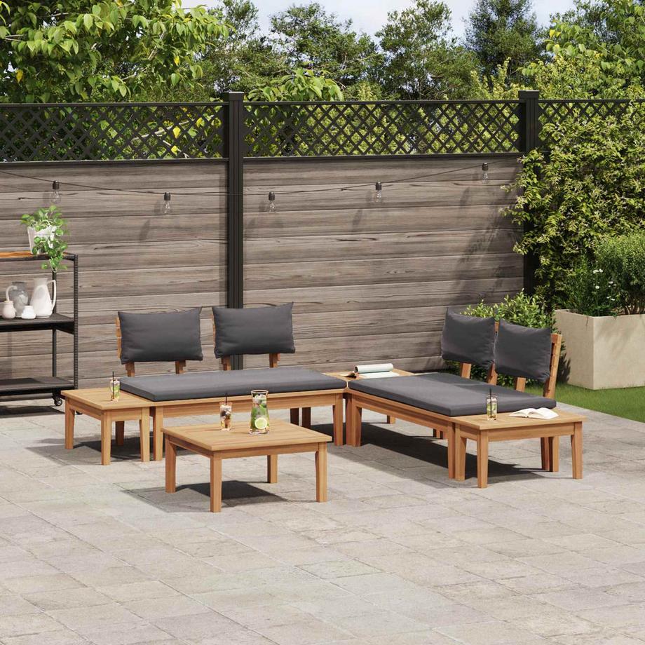 VidaXL Divano da giardino Legno massello di teak  