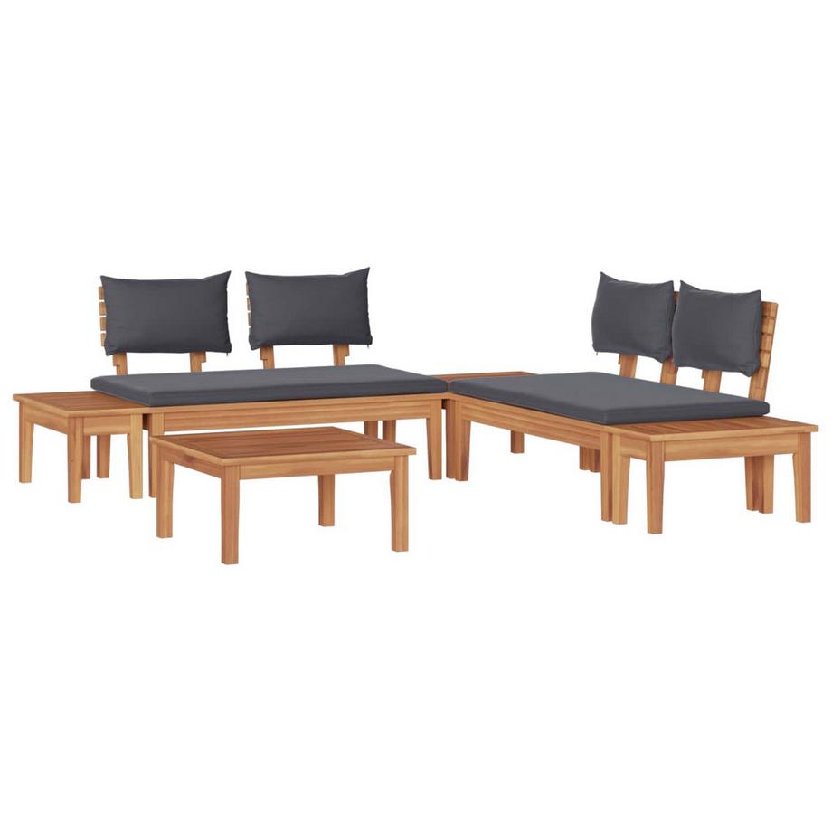 Divano da giardino Legno massello di teak