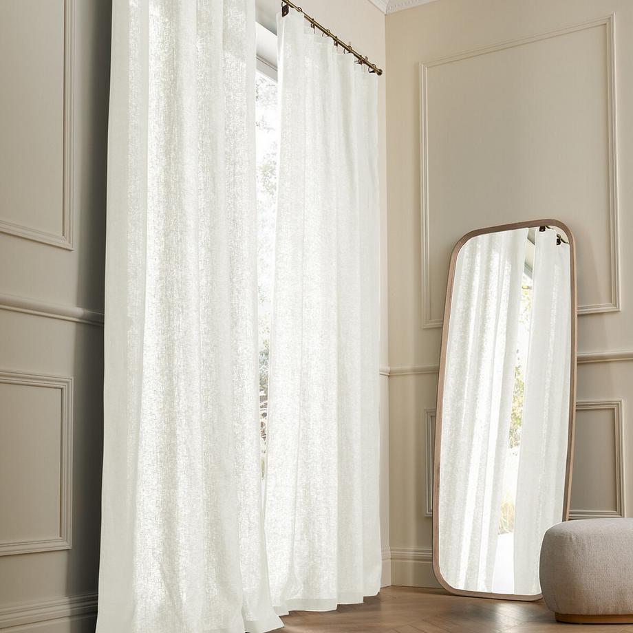 AM.PM  Vorhang Private aus vorgewaschenem Leinen mit Ringen 