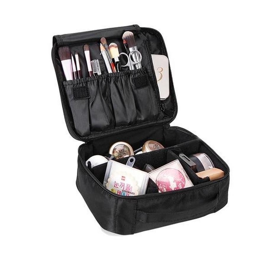 B2X  Praktischer und wasserdichter Kosmetikkoffer - Schwarz 
