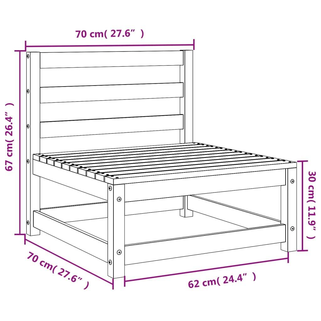 VidaXL Canapé de jardin pinède imprégnée  