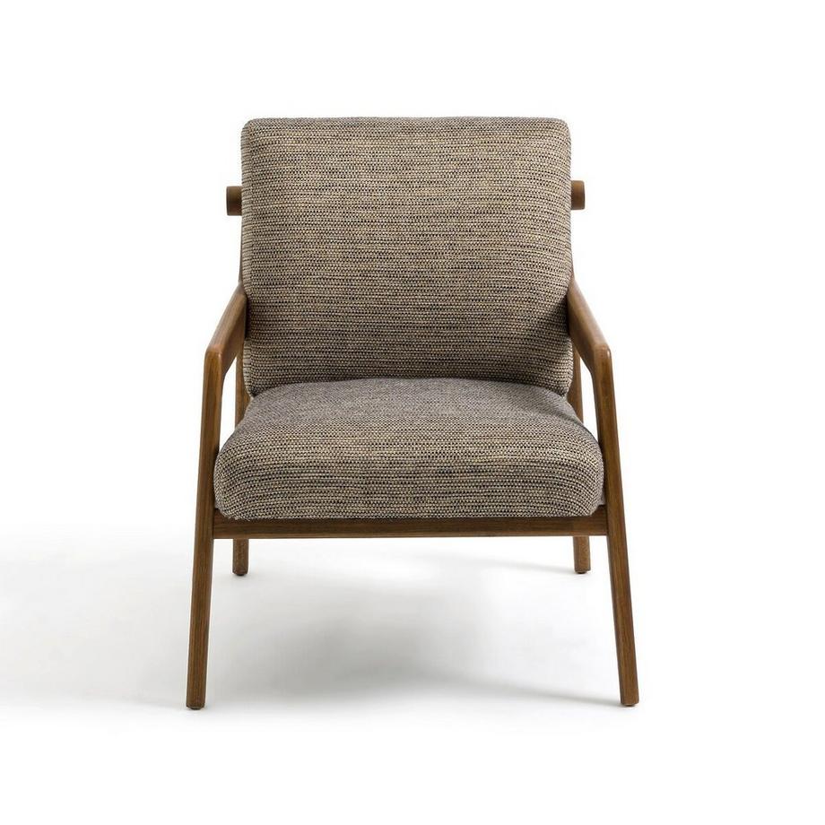 La Redoute Intérieurs Fauteuil vintage tissu chiné et chêne  