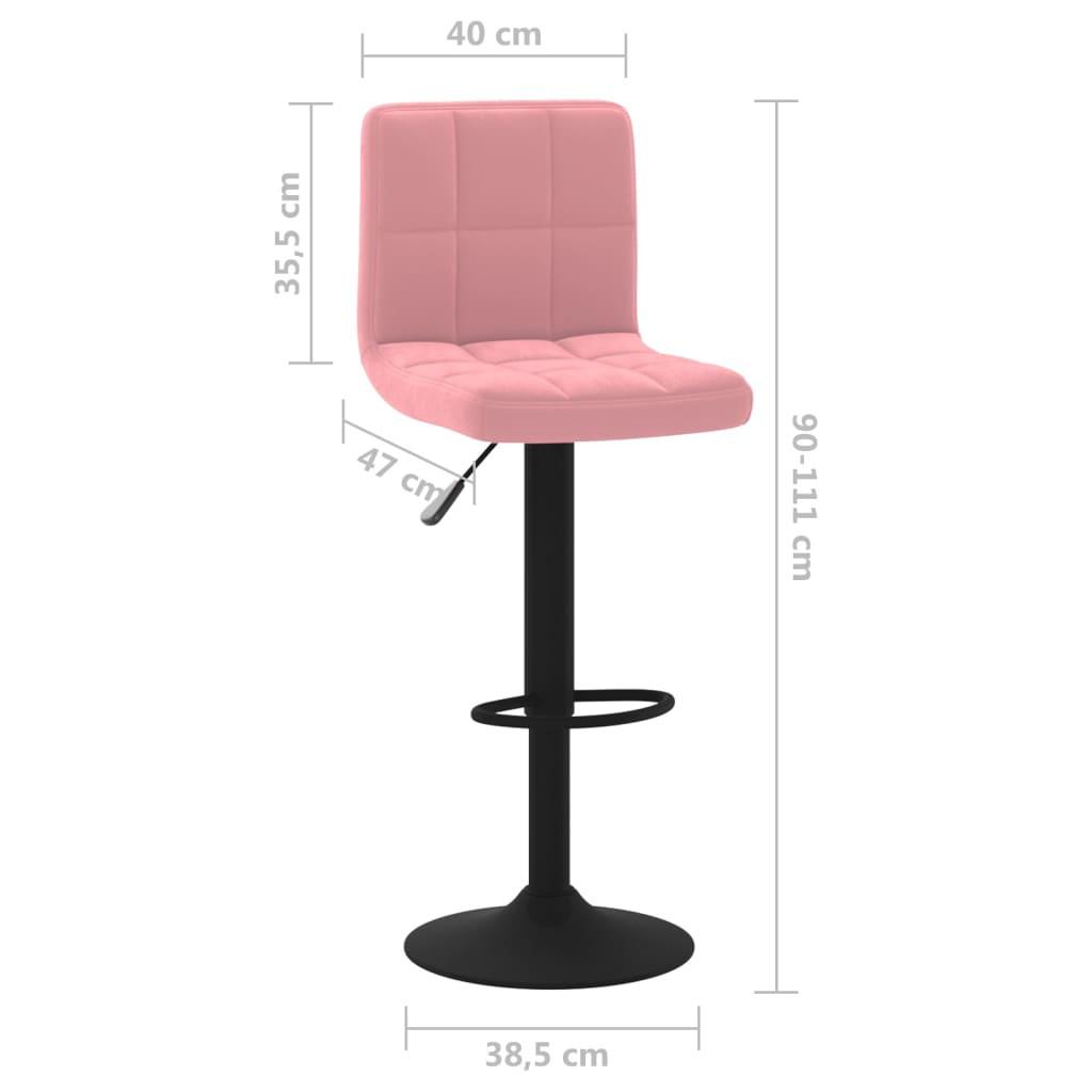 VidaXL Tabouret de bar velours  